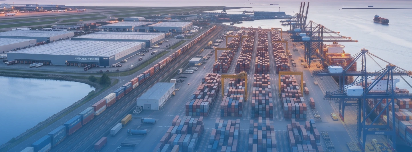 International container terminal and global trade port